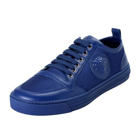 versace shoes blue|versace men's sneakers.